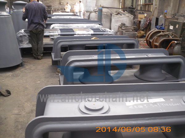 Fairlead de dois rolos tipo fechado
