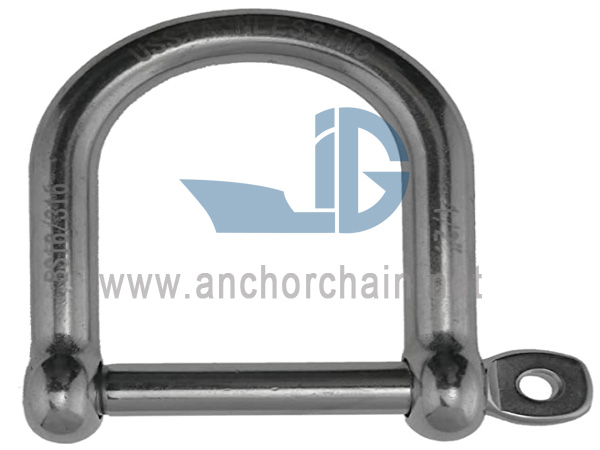 D-Shackle Tipo Largo, SS304 OU SS316