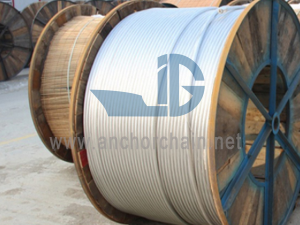 Corda galvanizada para cabo elétrico