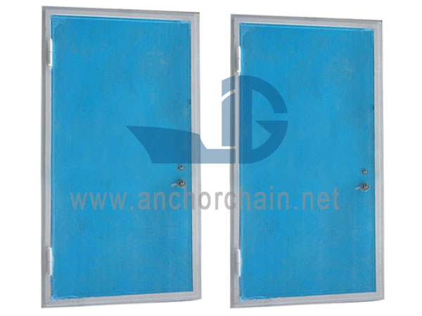Porta de alumínio marinho à prova de som
