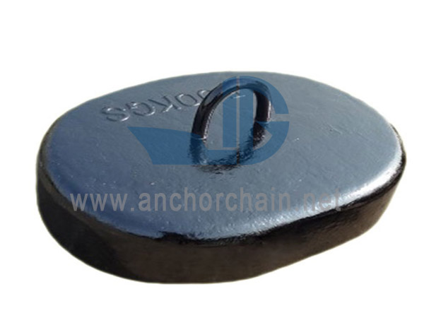 Piseira oval de ferro fundido