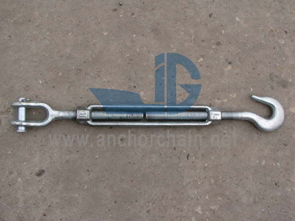 Turnbuckles corpo aberto com mandíbula e gancho