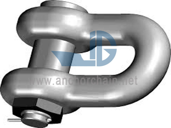 Manilha de ancoragem tipo D17 com pino oval