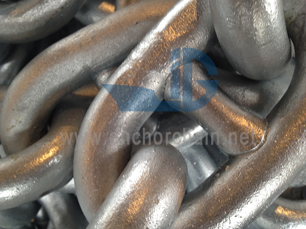 Corrente de âncora galvanizada por imersão a quente U3 76mm