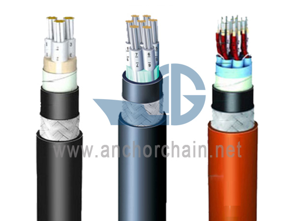 Cabo de controle de bordo resistente ao fogo com isolamento XLPE